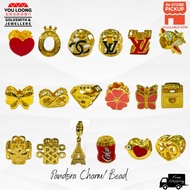 Youloong Loket/charm/bead bajet EMAS916/ 916gold pendant/bead murah