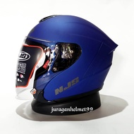 helm half face njs kairoz blue doff helm half face original