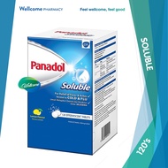 Panadol Soluble Effervescent Tablets - Lemon Flavour - 120's