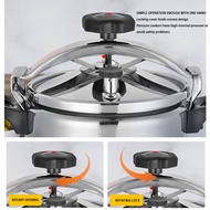 4L Pressure Canner and Cooker Explosion Proof Aluminum Alloy Canning Pressure Cooker for Gas Stove E