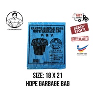 CAP ORANG KUAT ORIGINAL MALAYSIA [3400] 18 x 21 Blue Colour HDPE Garbage Bag *READY STOCK