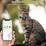 ⊙卐 สำหรับ Apple Airtags ปลอกคอแมวปลอกคอสุนัข Bell Ring Night Luminous Kitten Pet Collar สำหรับ AirTag GPS Finder Anti Lost Tracker อุปกรณ์