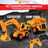 RC 1:16 5-Channel Wire Remote Control Dump Truck Engineering Construction Toy Lori Kapal Korek Kontrol