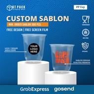 14 Oz Oval PET Plastic Cup Screen Printing | 10.5 grams