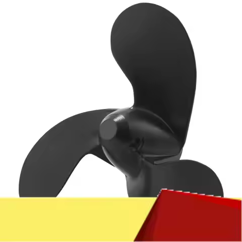 Propeller F6 For Tohatsu Nissan 2.5HP 3.5HP / Mercury 3.3HP 48-815084A02/Evinrude Johnson OMC BRP 07