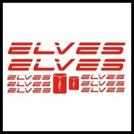 elves mountainbike frame design set stickers