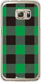SECOND SKIN Buffalo Check Green (Soft TPU Clear) Design by Moisture/for Galaxy S6 Edge 404SC/SoftBan