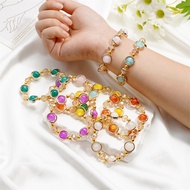 Diameter 7cm Stained Glass Bead Bracelet for Couple Gifts Birthday Gifts Commemorative Gifts