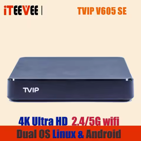 5PCS TVIP 605se 605 se Set Top Box 4K Dual Frequency WiFi 4k/2.4G 5G Ultra