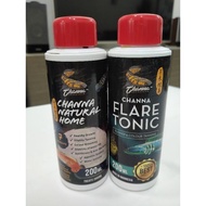 1 set Channa Natural Home dan Channa Flare Tonic untuk hilangkan stress ikan