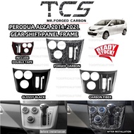 TCS PERODUA ALZA 2014-2021 CAR GEAR SHIFT PANEL FRAME CARBON FIBER INTERIOR ACCESSORIES