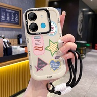 Case For Infinix Smart 7 Tecno POP 7 4G 7 Pro 4G Small Group Heart Phone Star Silicone Shockproof St