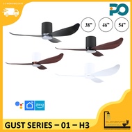 PO Eco GUST 01 Hugger 03 - POINT ONE  Gust VSPEC-III Smart Ceiling Fan