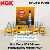 Original NGK BR7HGP G-Power GPower Platinum Alloy Spark Plugs 3601 Short Thread for RX-King RXKing R
