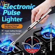Electric Arc Lighter Candle Lighter Windproof Lighter USB Rechargeable 360° Stove Ignition Gun for O