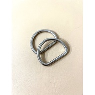 D ring silver metal 43mm /40mm 2 pcs