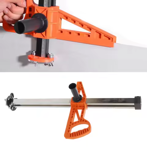Gypsum Board Cutter Double Blade Ergonomic Handle Stainless Steel Rail Portable Hand Push Gypsum Boa