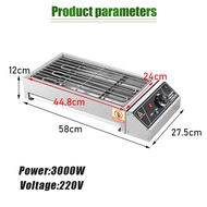 Alat Panggangan Listrik Besar Griller Panggang BBQ Barbeque Grill Stainless Steel Tanpa Asap Outdoor