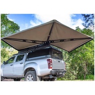 4x4 offroad 270 Degree Fan Foxwing Awning Side Awning for SUV and Truck popular 270 awning poleless 