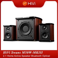 SWANS HIVI M50WMKIII 2.1 HOME ACTIVE SPEAKER BLUETOOTH OPTICAL REMOTE