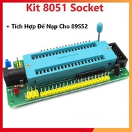 Kit 8051 40-Pin Expansion Socket - Integrated 89S52 Chip Loader, 89S/AVR charging circuit
