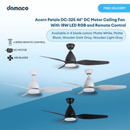 Acorn Petalo DC-325 46" DC Motor Ceiling Fan With 18W LED RGB and Remote Control