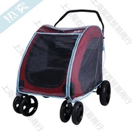 New Pet CartdDog Trailer Pet Stroller Small Dog Folding Stroller Raincoat Windshield Rain Cover00