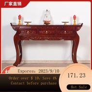 NEW Altar Incense Burner Table Buddha Shrine Household Economical Solid Wood Modern Style Altar Cabinet God of Wealth