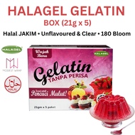 HALAGEL Gelatin Halal Powder Unflavored Clear Bovine Baking Serbuk Gelatin Tanpa Perisa
