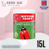 NIPPON PAINT Spot Less + Anti Bacteria Emulsion 15L Interior Wall Paint / Cat Dalam Dinding Rumah/Ni