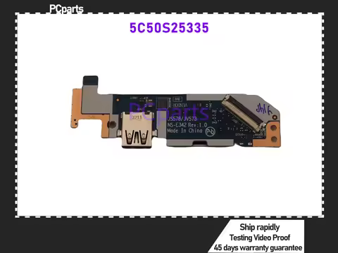 PCparts 5C50S25335 For Lenovo IdeaPad 3 15IAU7 Laptop Mainboard USB Button Board With Cable JS578/JV