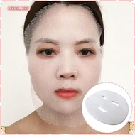 [szxmkj2lp] 100x Facial Gauze Mask Facial Paper Sheet Gauze Skin Care Pre Cut Gauze Pad Breathable C