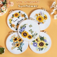 Embroidery Kit/ Needlework for Beginner/ Set Sulaman Tangan /DIY cross stitch set / Embroidery Mater