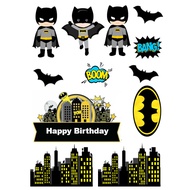 BATMAN/ CUSTOM BATMAN Name Topper/ BATMAN Cake Decoration