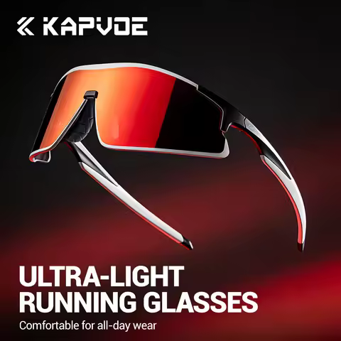 Kapvoe New Photochromic Running Sunglasses Men Women Marathon Ultralight Outdoor Sports Cycling Hiki
