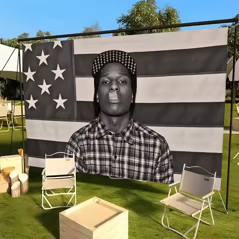 Rocky ASAP Taylor American Famous Singer Q flag For Picnic Party Art Hanging Home Decoration Outdoor