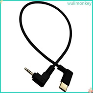 WU Compactly Type C to 2 5mm Audios Cable for Car and Portable Devices Antiinterference Audios Adapt