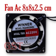 Fan AC winner 8x8x2.5 cm cooling Fan 8 x 8 cm