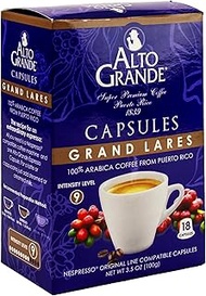 Alto Grande Super Premium Capsules for Nespresso Machines, 100 Percent Arabica Coffee From Puerto Ri