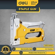 Deli Staple Gun/Staples Tembak 3 in 1 Chromium molybdenum Bisa 3 Jenis Staples EDL1313 /Alat Perkaka