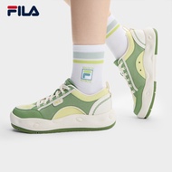 FILA CORE FASHION COOKIES Men & Women Canvas Shoes (Black / Cream/Green / White-Brown)