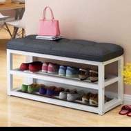 2 Layer Shoe Rack Space Saver Bench