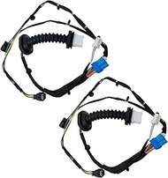 2 Pack 645-506 Rear Door Harness with Connectors Wiring Harness Compatible with 2004-2010 Dodge Ram 