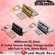 Wilkinson 10.5mm Electric Guitar Strat Tremolo Bridge VINTAGE Saddle | 6-Screw with Push-In Arm 36mm