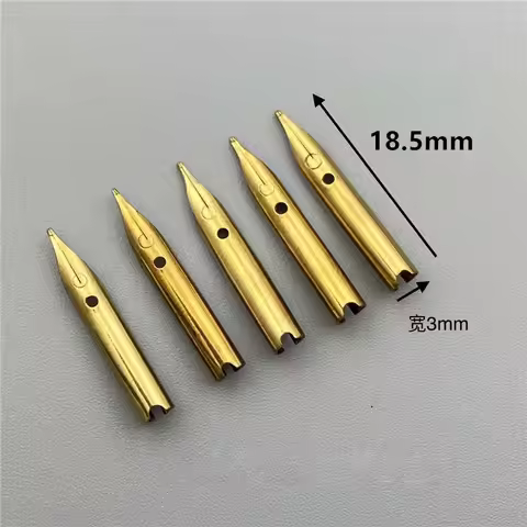 5pc 18.5mm Golden Fine Nib For 613 618 601 616 616S Fountain Pen Ink Pen Stationery Office school su