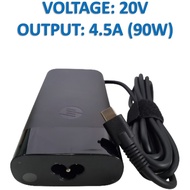 4.5A 20V 90W USB C HP Elitebook x360 1040 G4 G5 735 G6 Spectre 15-bl000 x360 Type C Laptop Charger A