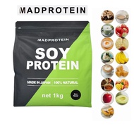 MAD PROTEIN Soy Protein No Artificial Sweeteners Soy-Free Vegetable Protein 1kg Direct from Japan.