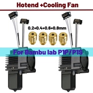 For Bambu Lab P1P P1S Hotend With Fan V2.0 Print Head Complete Hotend Upgrade Hot End P1s Accessorie