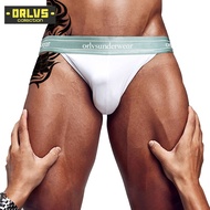 [ORLVS]Men Underwear Cotton Breathable Men Briefs Sexy Jockstrap Low waist Bikini Swimwear Thong Underpants OR6220