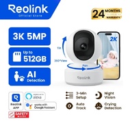 Reolink E1 & E1 Pro Time Lapse 5MP PTZ Indoor Security Camera Dual-Band WiFi 360 Degree for Baby/Dog